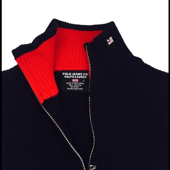 Polo Jeans Co. RL Sweater Cardigan Runs small - Picture 2 of 13